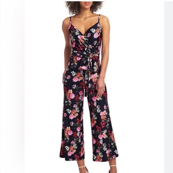 Floral Print Jumpsuit - Picture 1 of 6